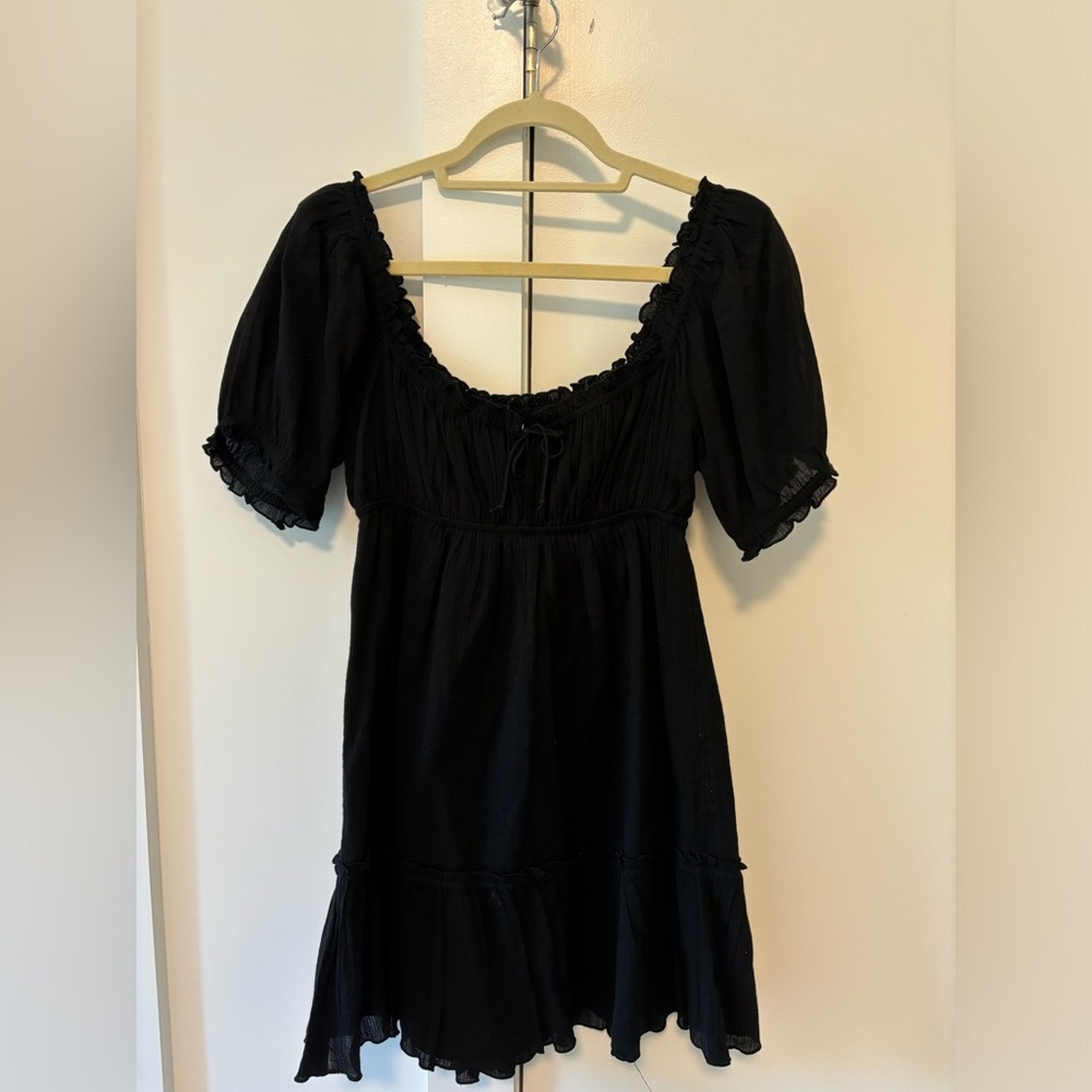 Aritzia Black Baby Doll Dress